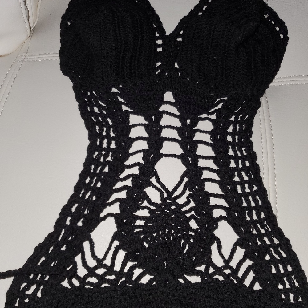 NEW Hand embroiled one piece bathing suit